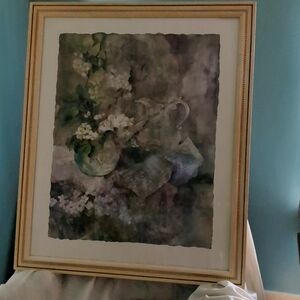 Framed Deborah H Ellis       Signed Watercolor Print